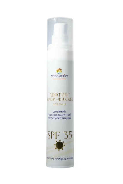 Солнцезащитный лифтинг крем-флюид с SPF 35 Мультипептидный 50 мл