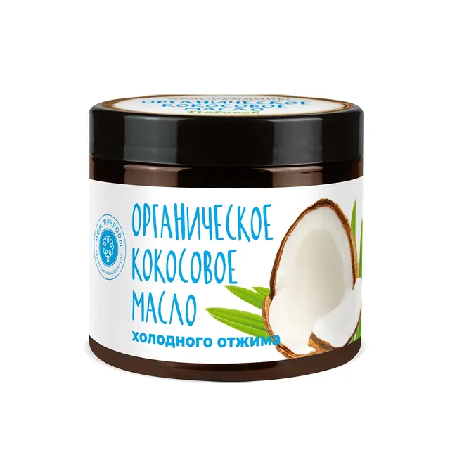 Масло кокосовое органическое холодный отжим 150 г